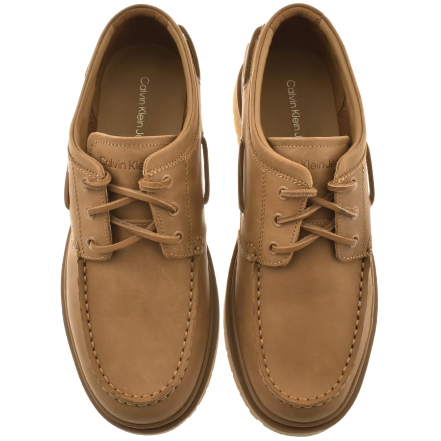 Calvin Klein Jeans Hybrid Boat Shoes Brown Mainline Menswear Canada